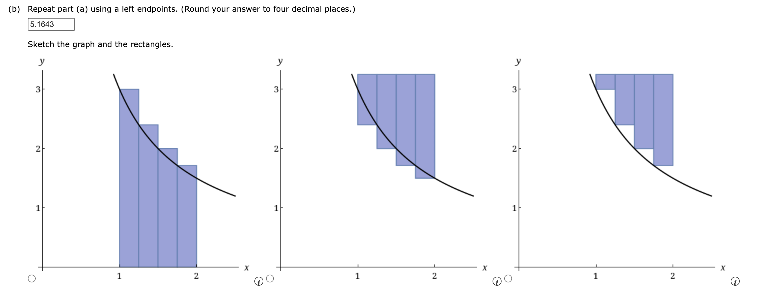 Solved Unless specified, all approximating rectangles are | Chegg.com