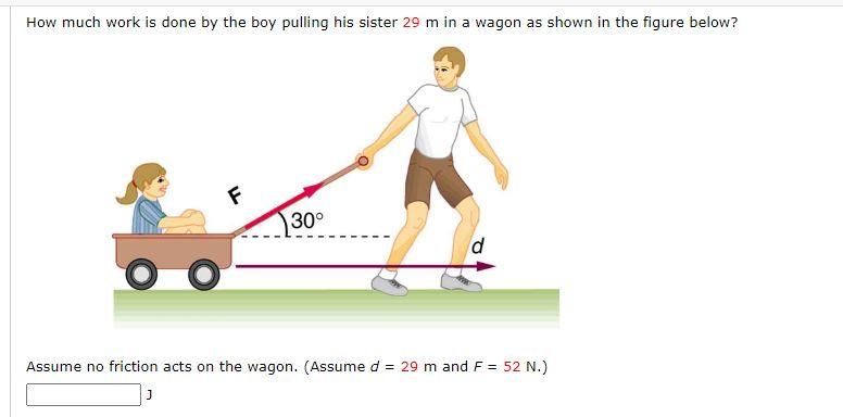 Solved How Much Work Is Done By The Boy Pulling His Sister | Chegg.com