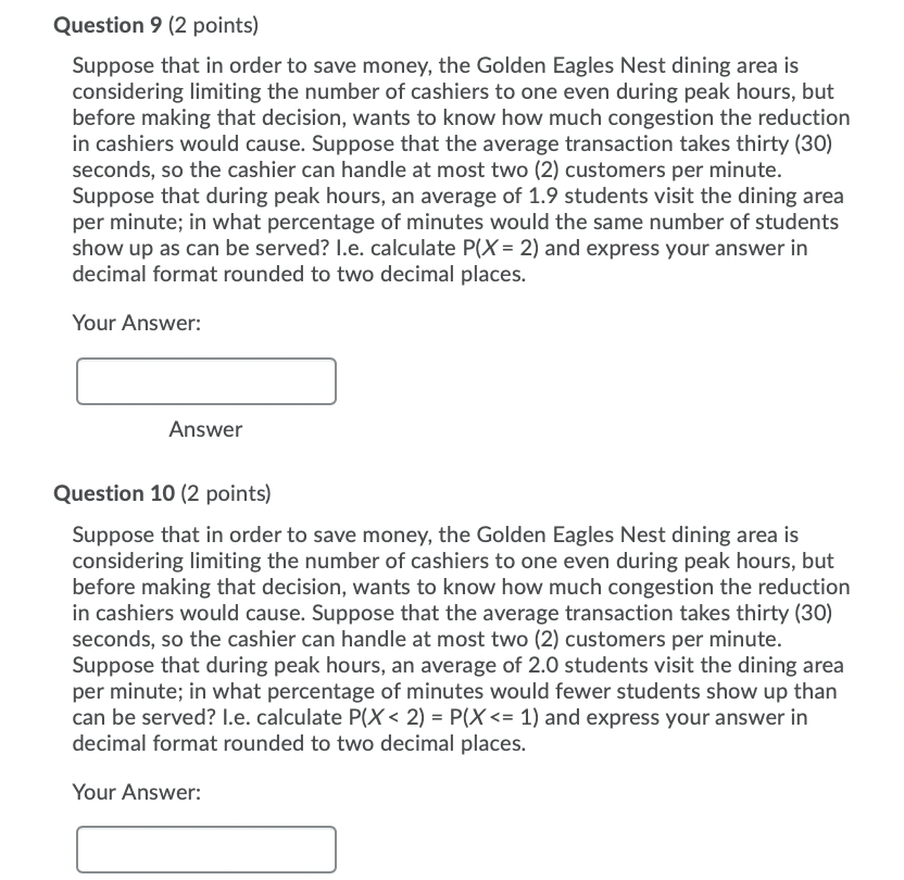 Solved Question 9 (2 points) Suppose that in order to save | Chegg.com