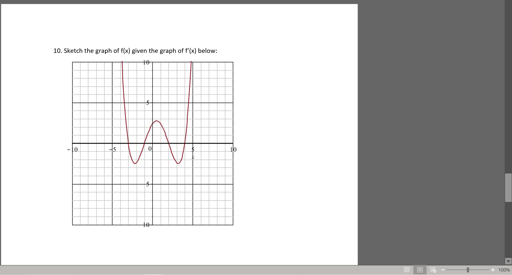 sketch the graph of f(x)=x^2-5x 10