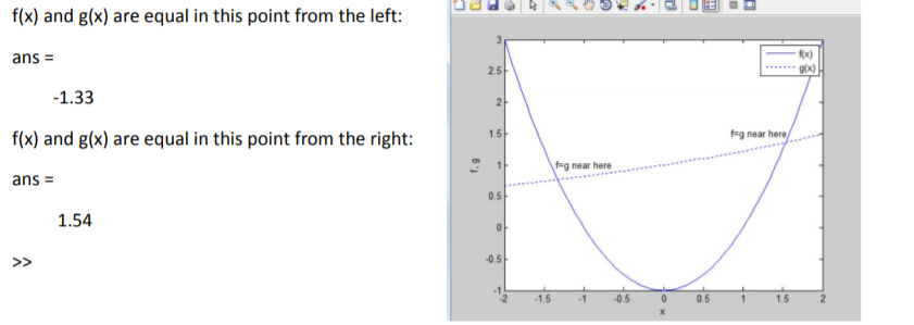 Solved Plot the functions f= x2 – 1 and g=ex/5 for x between | Chegg.com