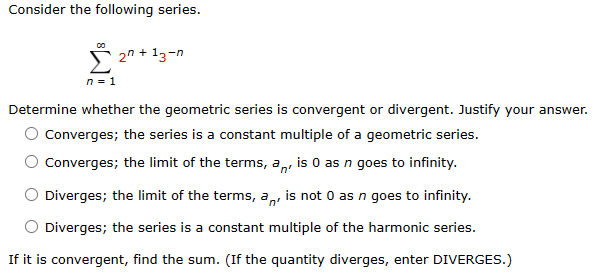 Solved Determine whether the series is convergent or | Chegg.com