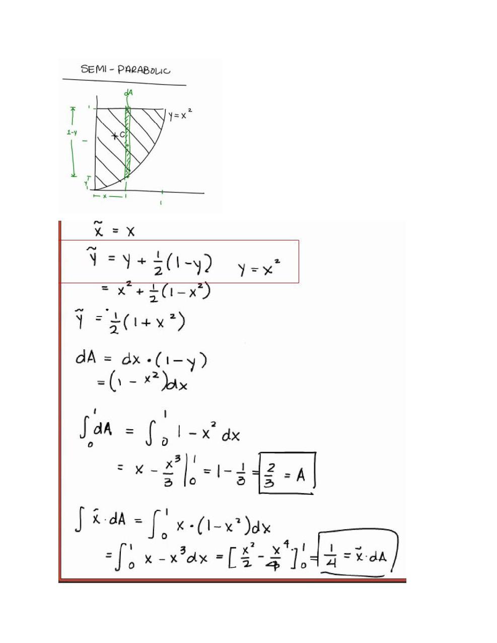 Solved Semi Parabolic Da į 1 Y X X Z 1y2 1 X Chegg Com