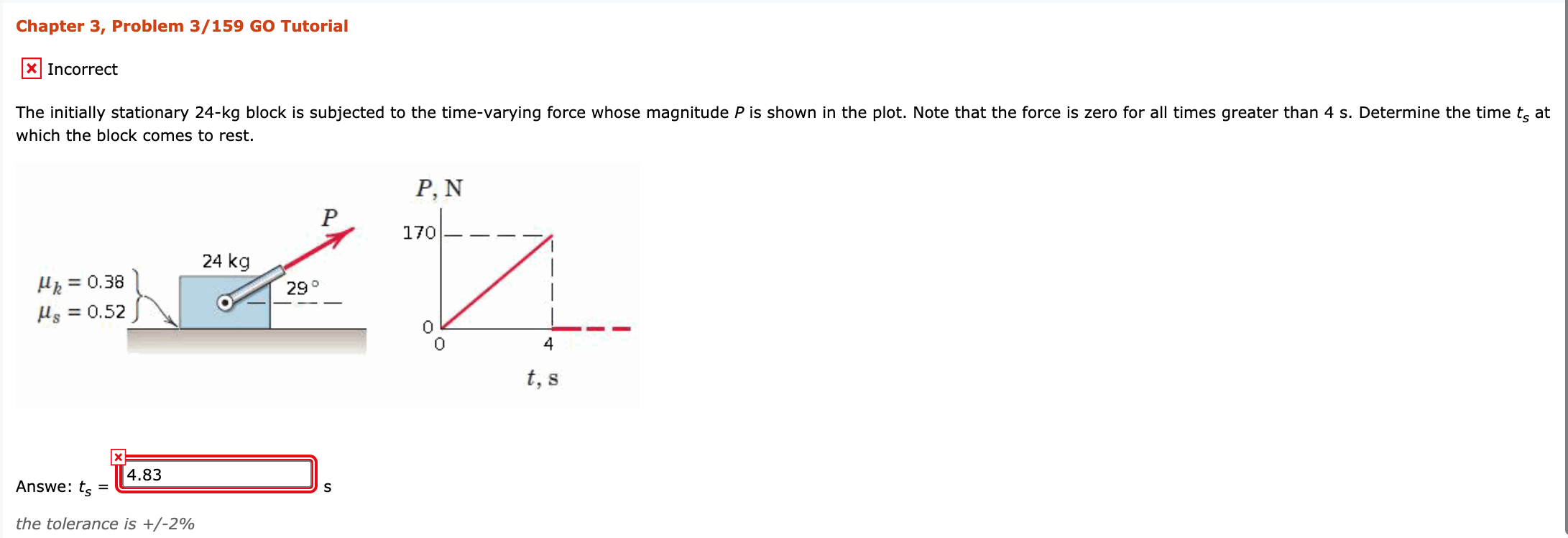 Solved Chapter 3 Problem 3 159 Go Tutorial X Incorrect T Chegg Com