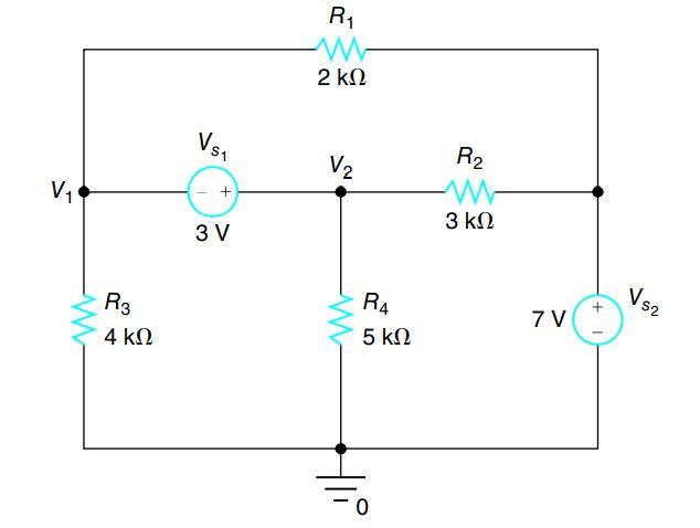 Solved Find V1 and V2. Show steps. | Chegg.com