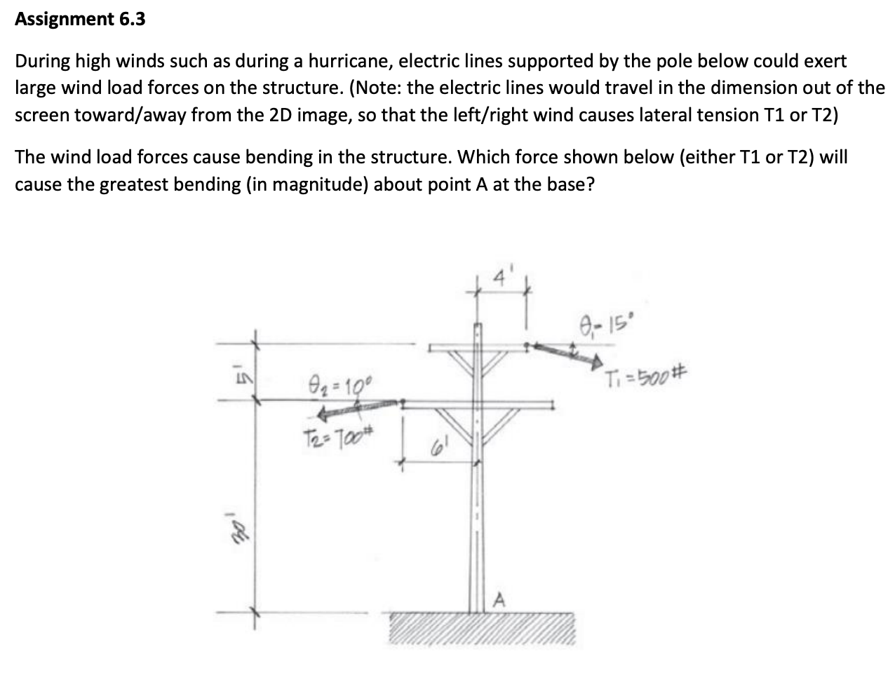 Solved During High Winds Such As During A Hurricane, | Chegg.com