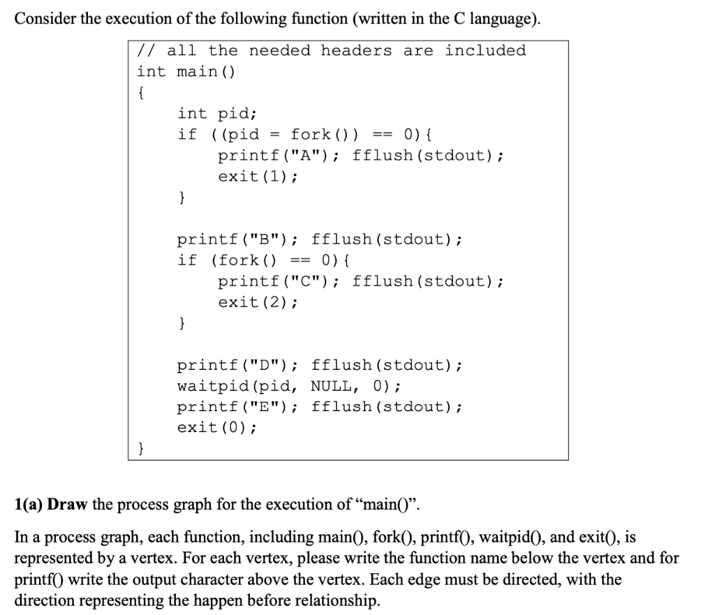Solved Consider the execution of the following function