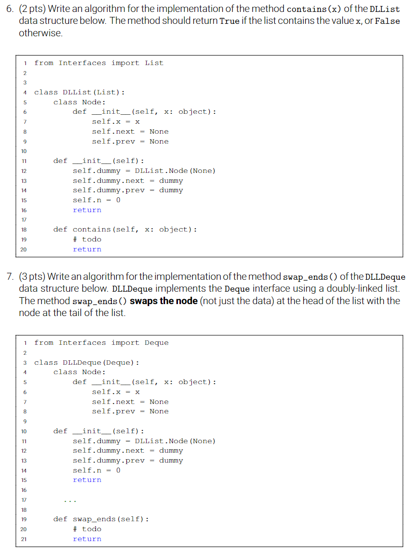 Solved 1. (2 pts) What attributes does a Node object in a | Chegg.com