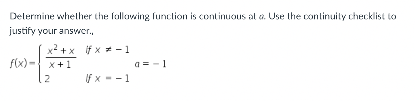 Solved Determine whether the following function is | Chegg.com