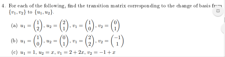 Solved 4. For each of the following, find the transition | Chegg.com