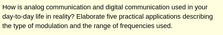 Solved How is analog communication and digital communication | Chegg.com