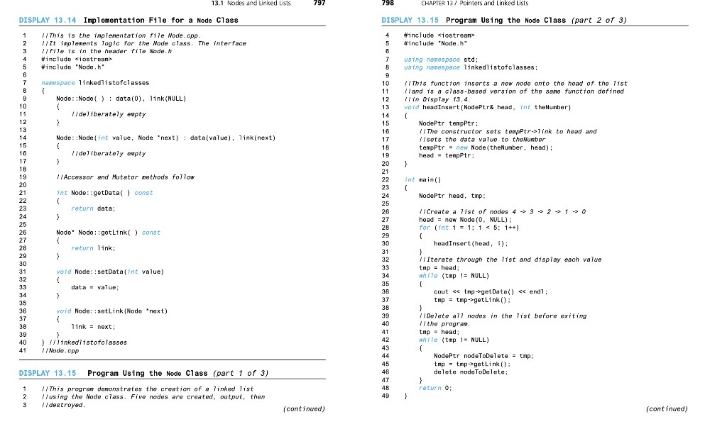 Solved c++ Displays 13.13, 13.14 and 13.15 demonstrate a | Chegg.com