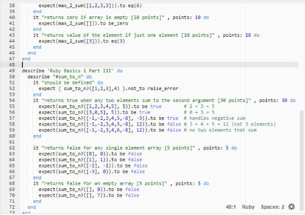 Need help please with ruby work 1) complete #lab1 at | Chegg.com
