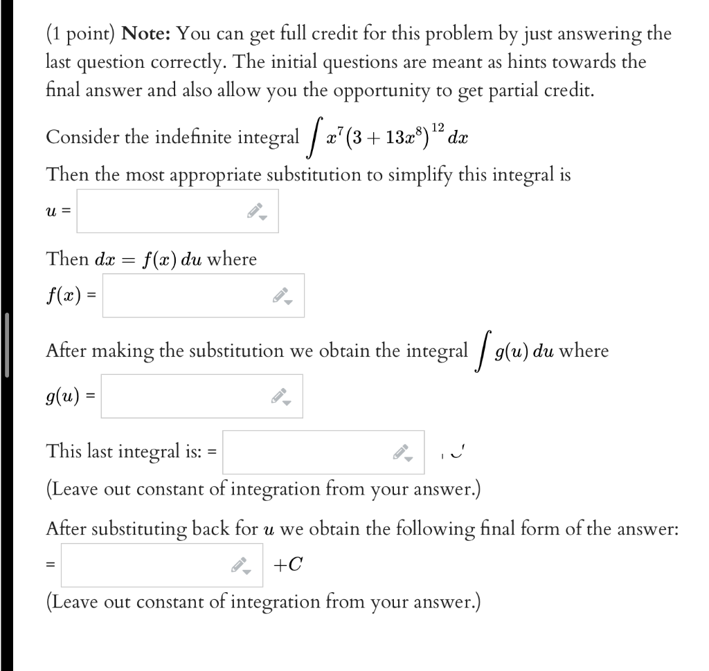 Solved (1 point) Note: You can get full credit for this | Chegg.com