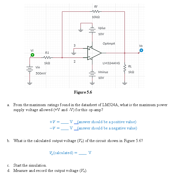 Solved CIRCUITS LAB (Operational Amplifiers)NPLS FOLLOW