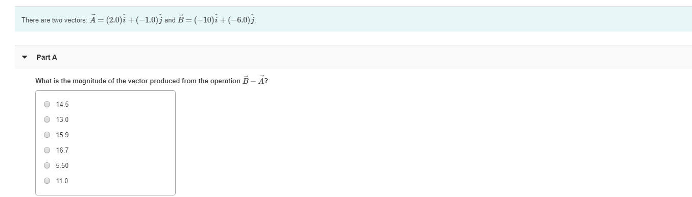 Solved There Are Two Vectors A 2 0 I 1 0 ĵ And B Chegg Com