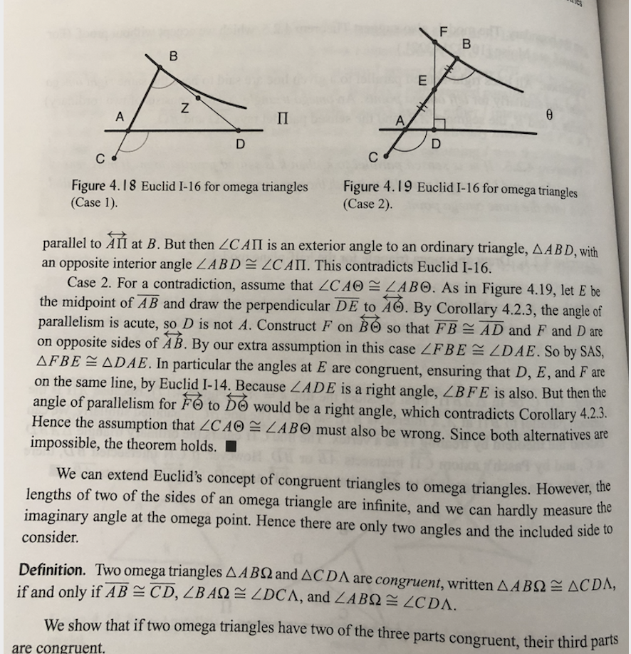 Theorem 4.2.7. Euclid I 16 for omega triangles The Chegg