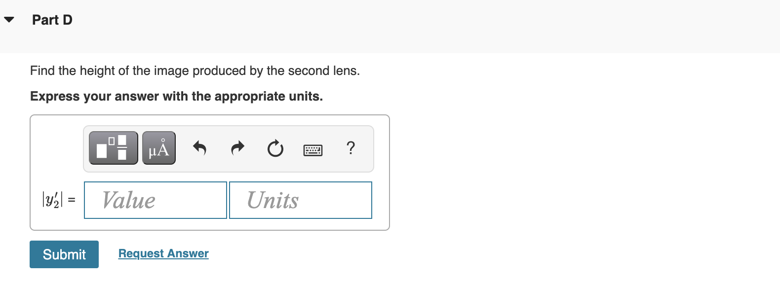 Solved | Review | Constants Part A When two lenses are used | Chegg.com