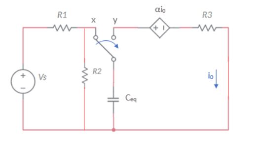 Solved The switch in the circuit seen in (Figure 1) has been | Chegg.com