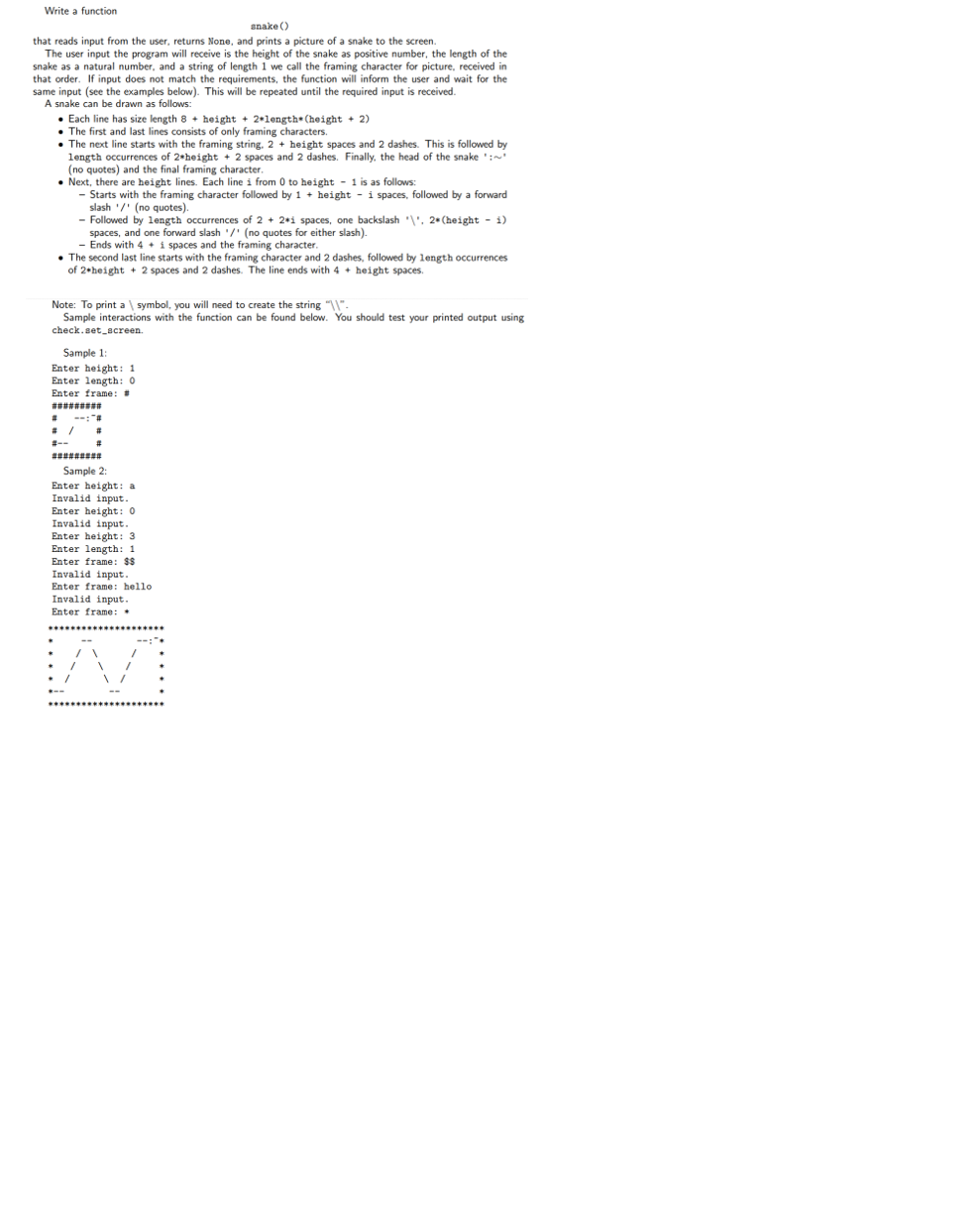 Solved ONLY USE FOR OR WHILE LOOPS TO BE DONE IN PYTHON 3 | Chegg.com