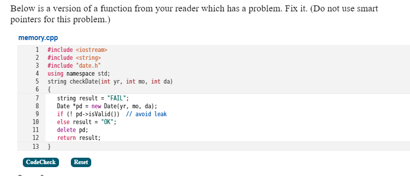 Solved Below is a version of a function from your reader