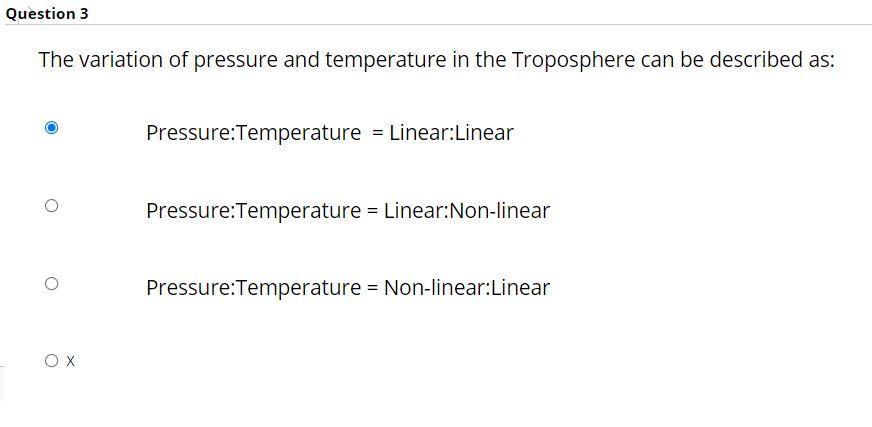 Solved Question 3 The variation of pressure and temperature | Chegg.com