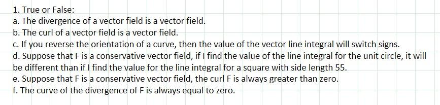 the divergence of a vector field represents
