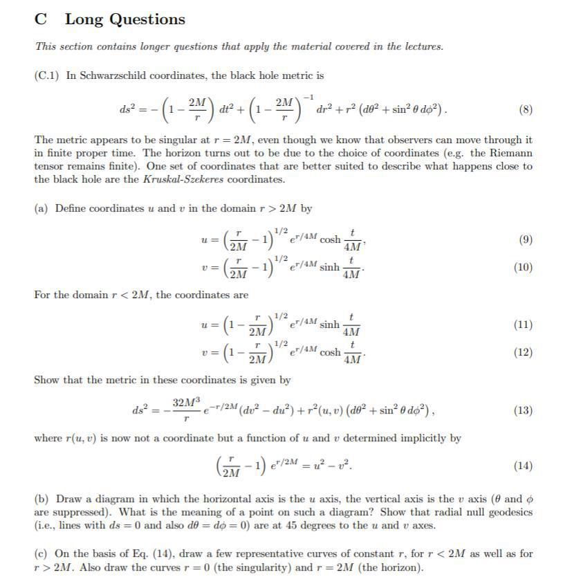 Solved С Long Questions This section contains longer | Chegg.com