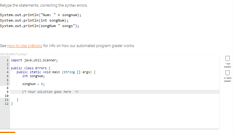 Solved Retype the statements, correcting the syntax errors. | Chegg.com