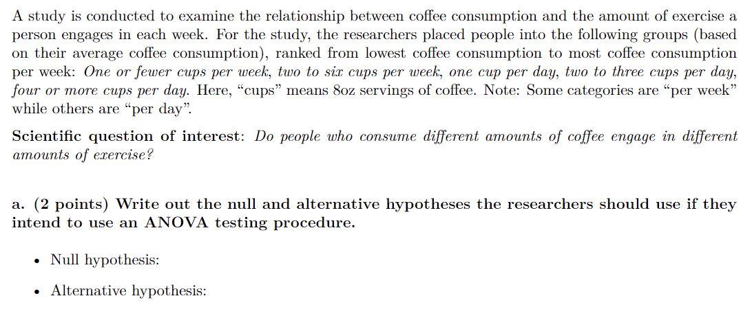 Solved A study is conducted to examine the relationship | Chegg.com