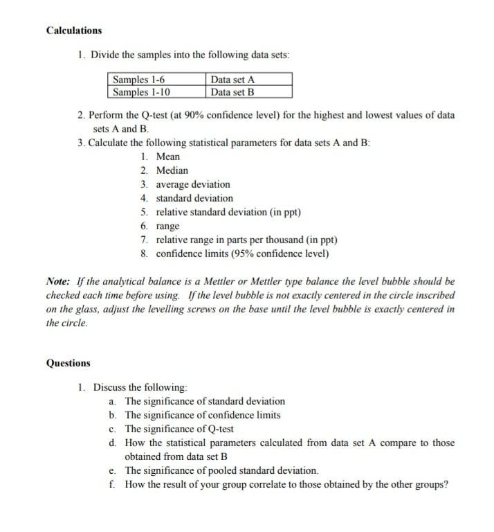 experiment-2-statistical-treatment-of-data-in-chegg