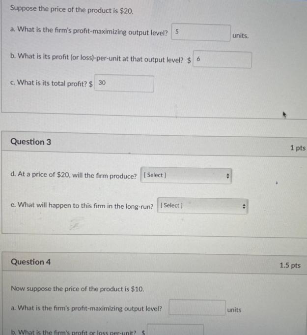 Solved The table below shows cost information for a | Chegg.com