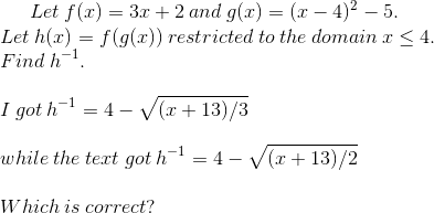 Solved Let F 0 3r 2 And G 2 1 4 2 5 Let H C