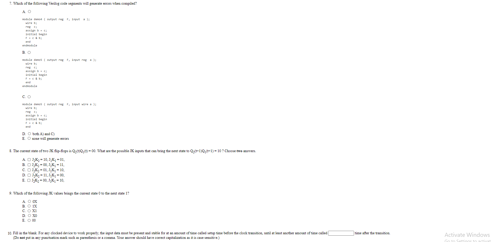 Solved 1 Fill In The Blank A Synchronously Clocked Syst Chegg Com