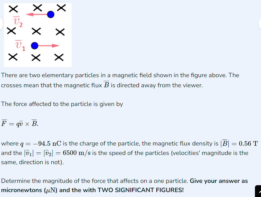 Solved There are two elementary particles in a magnetic | Chegg.com