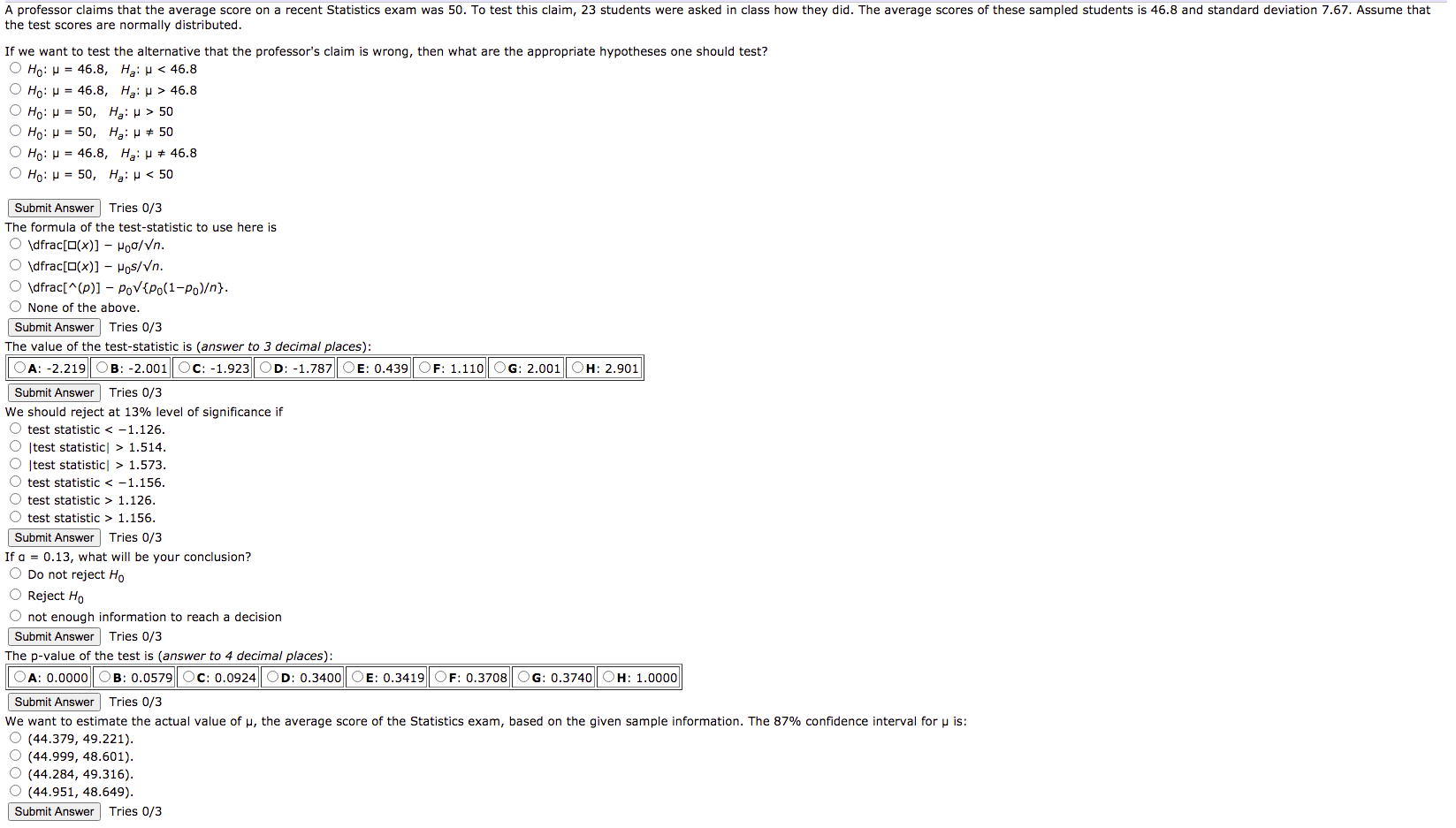 solved-a-professor-claims-that-the-average-score-on-a-recent-chegg