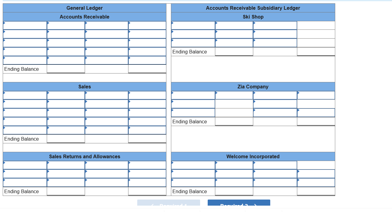 Solved Exercise 7-1 (Algo) Accounts receivable subsidiary | Chegg.com