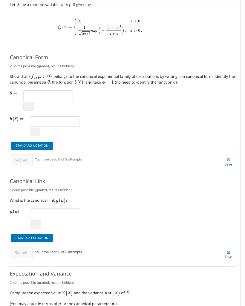 Let X Be A Random Variable With Pdf Given By 0, (2 - 