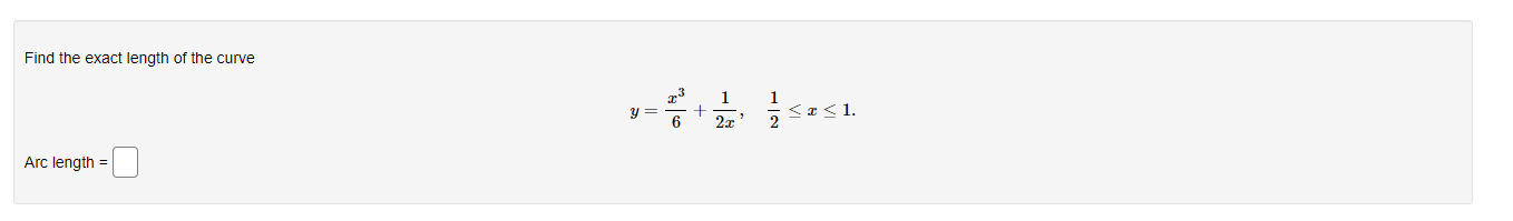 solved-find-the-exact-length-of-the-curve-y-6x3-2x1-21-x-1-chegg