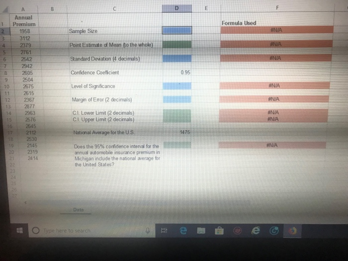 Solved Video The Average Annual Premium For Automobile Chegg