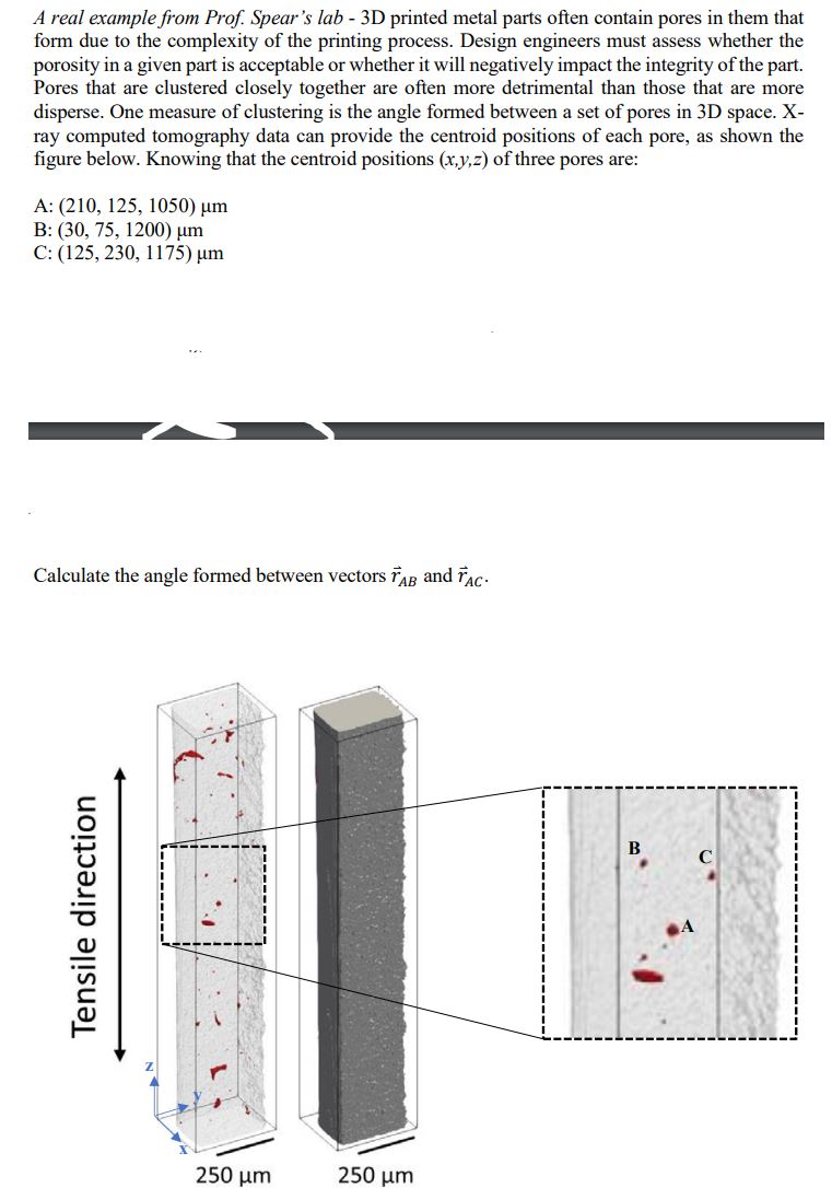Solved A real example from Prof. Spear's lab-3D printed | Chegg.com