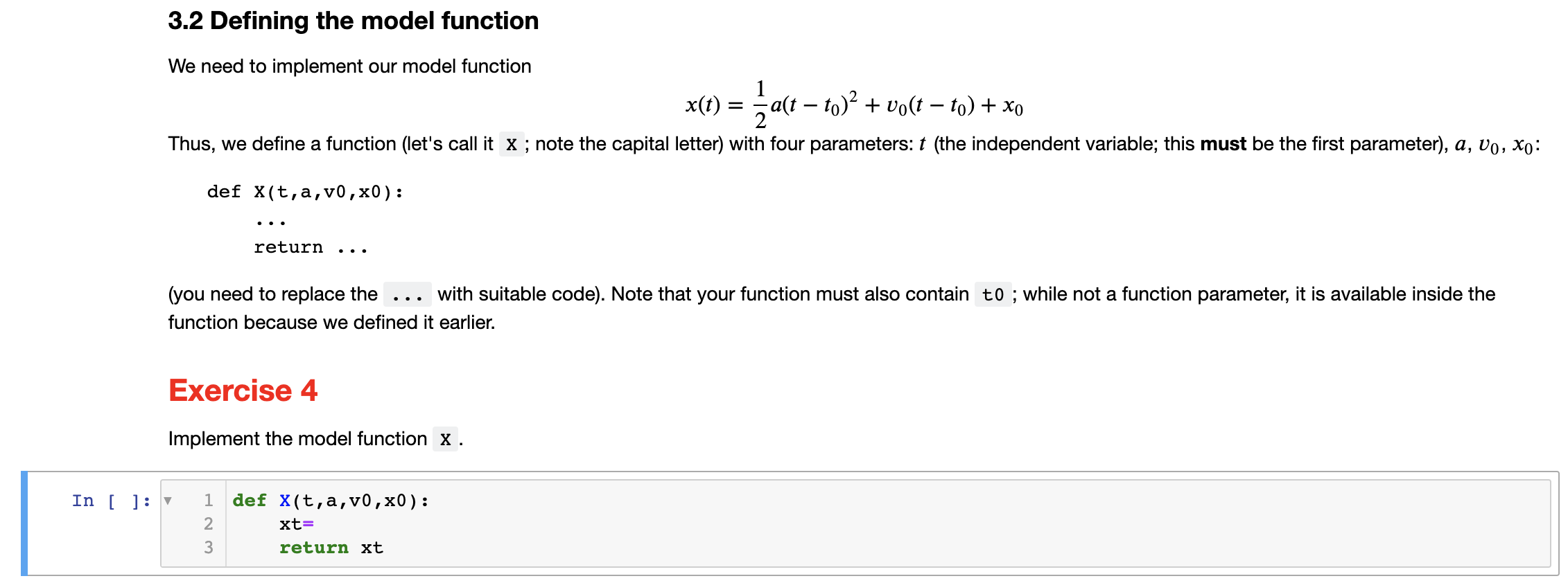 Solved 3.2 Defining the model function We need to implement | Chegg.com