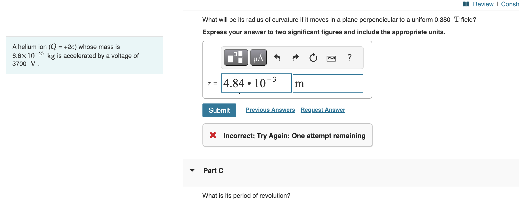 Solved What will be its radius of curvature if it moves in a | Chegg.com