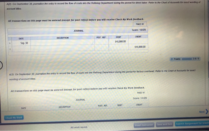 Solved Entries For Flow Of Factory Costs For Process Cost Chegg