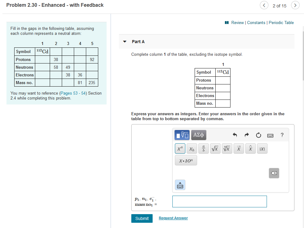 Solved Problem 2.30 Enhanced with Feedback 2 of 15 M Chegg