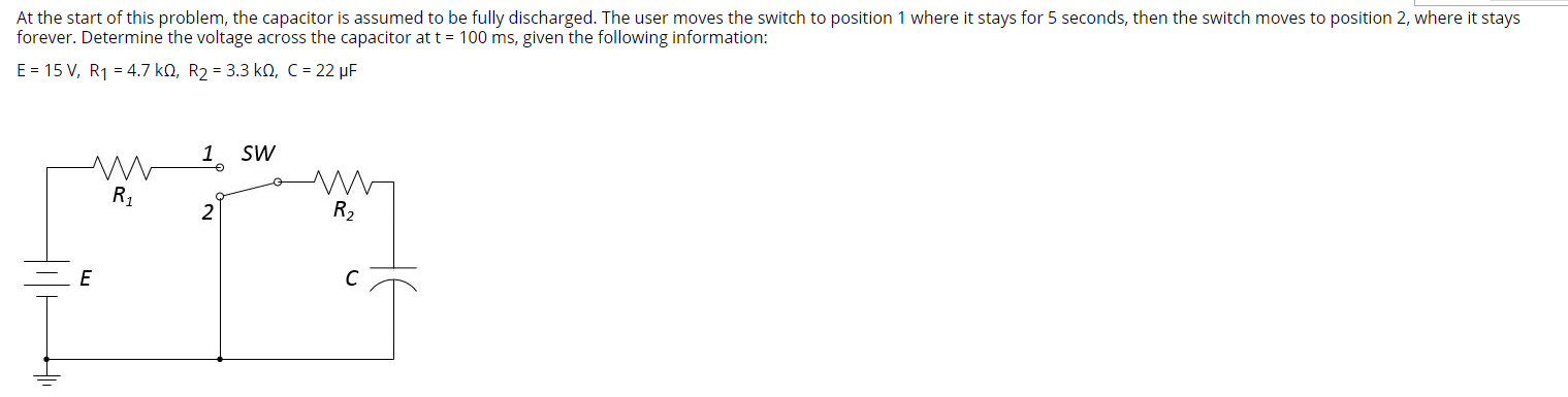 Solved At the start of this problem, the capacitor is | Chegg.com
