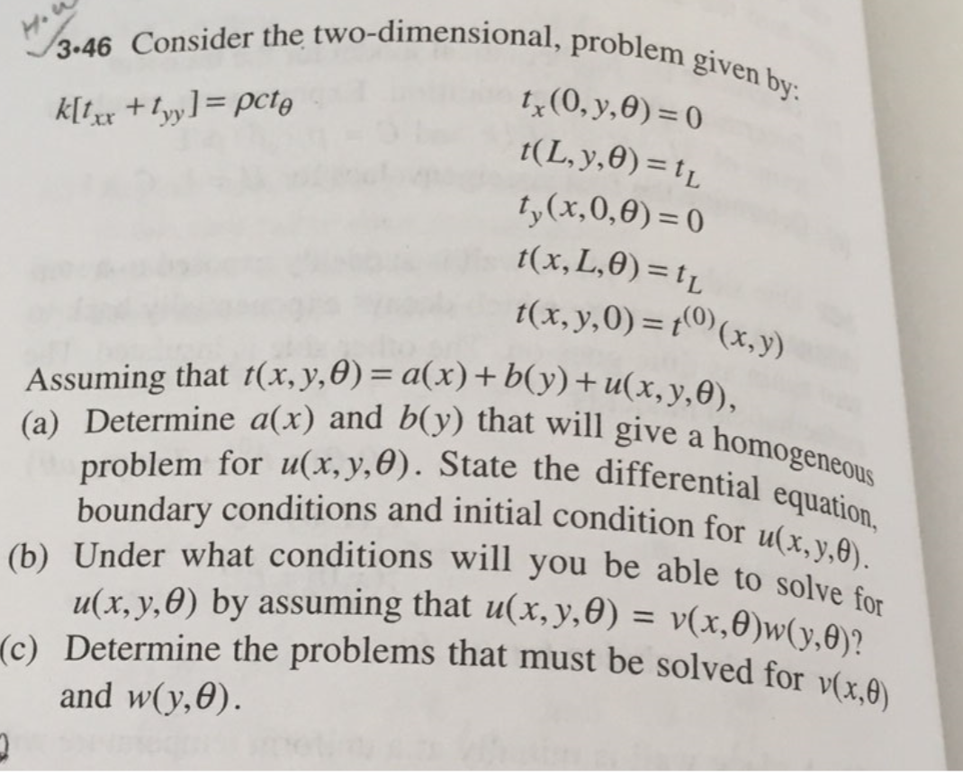 Sional Problem Given By 3 46 Consider The Two Di Chegg Com