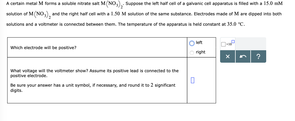 Solved A Certain Metal M Forms A Soluble Nitrate Salt Mno3