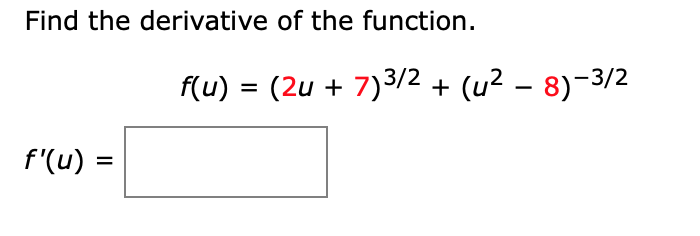 Solved Find The Derivative Of The Function. F(t) = 8t2 - T 