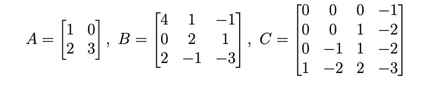 Solved calculate the determinants of matrices by | Chegg.com